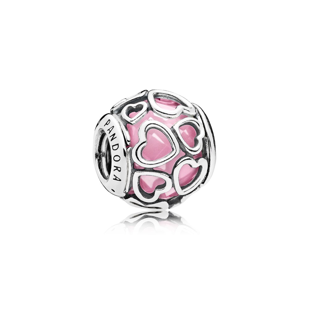 pandora pink encased in love berlock 792036pcz