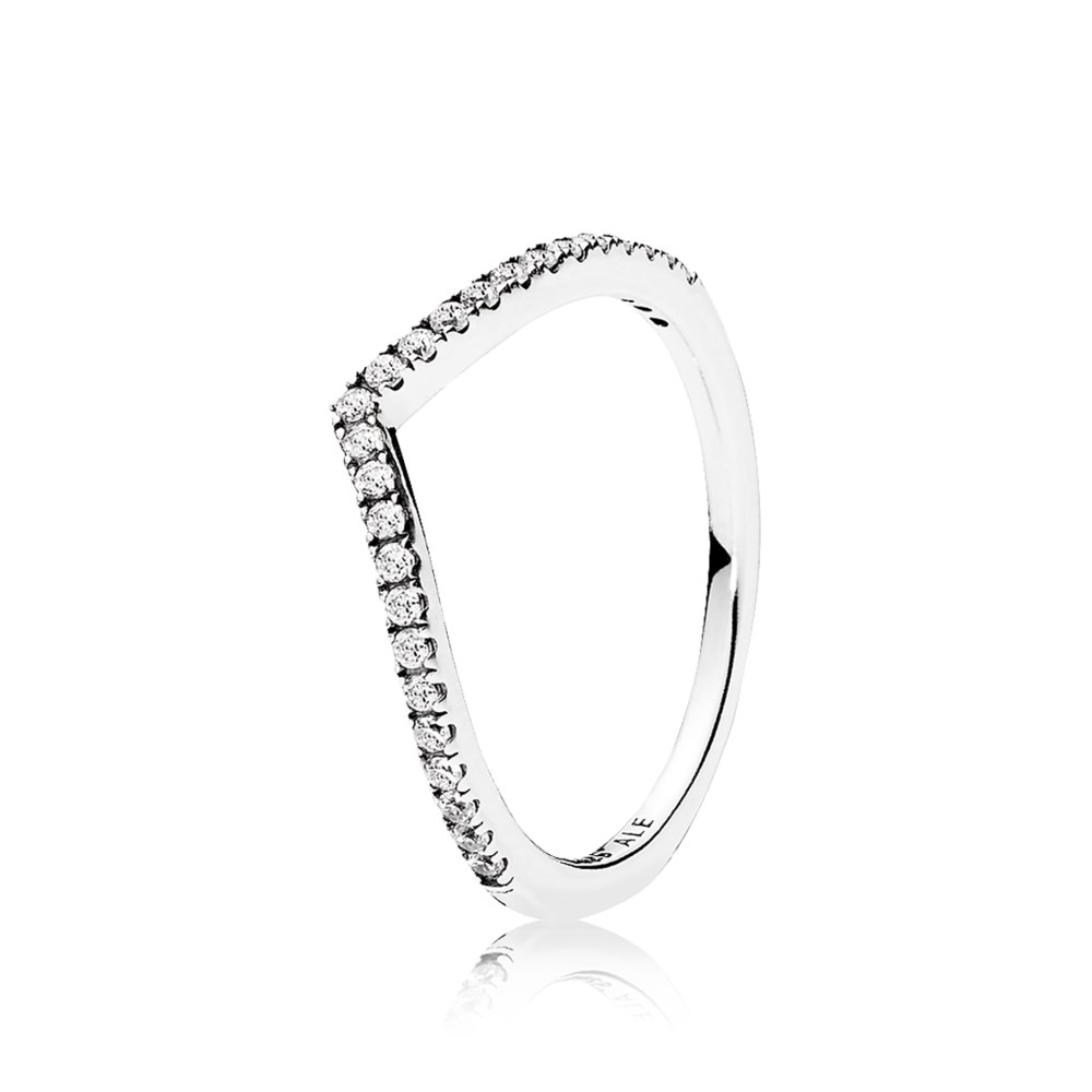 pandora sparkling wishbone ring 196316cz